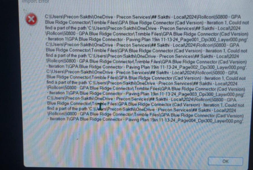This is how it shows when i try to import
